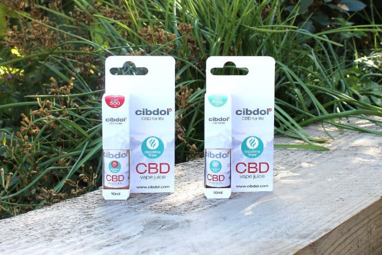 Cibdol CBD E-Liquid Mint and Strawberry Flavours