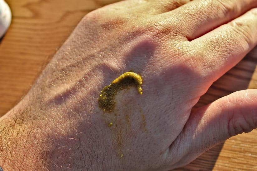 Provacan CBD Balm Colour on the back of a hand